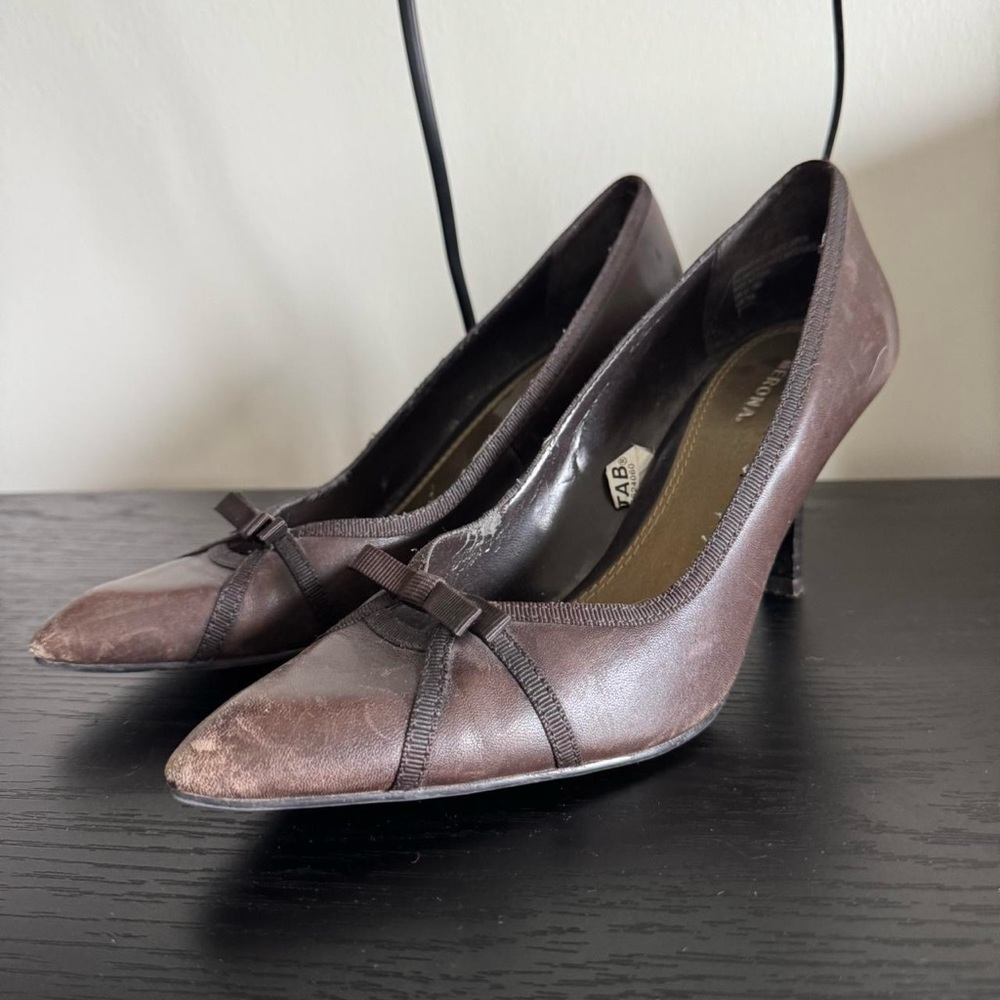 Merona Aretha Brown Bow Women's Heels